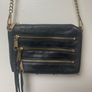 Rebecca Minkoff Black Crossbody Bag with Gold Hardware